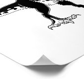 Poster dinosaure de Tyrannosaur (Coin)