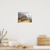 Poster Dinosaure d'Edaphosaurus - rendu 3D (Cuisine)