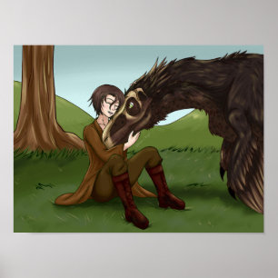 Poster Dinosaure doux