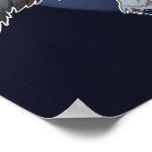 Poster Dinosaure Jouer Au Tennis (Coin)