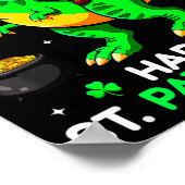 Poster Dinosaure jour de la Saint-Patrick lutin Saint-Pat (Coin)