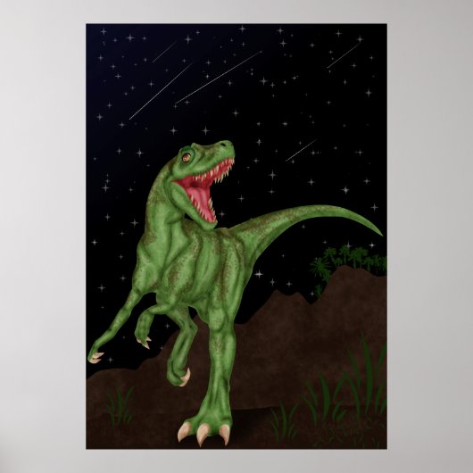 Poster Dinosaure - Nuit préhistorique (Devant)