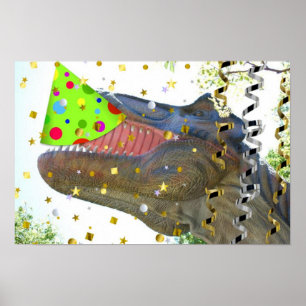 Poster Dinosaure Parti Animal