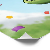 Poster Dinosaure pour anniversaire (Coin)