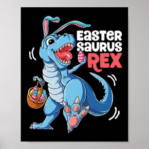 Poster Dinosaure Saurus de Pâques T Rex Garçons Filles En