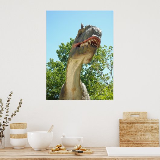 Poster Dinosaure T-Rex (Cuisine)