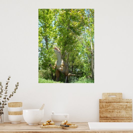 Poster Dinosaure T-Rex (Cuisine)