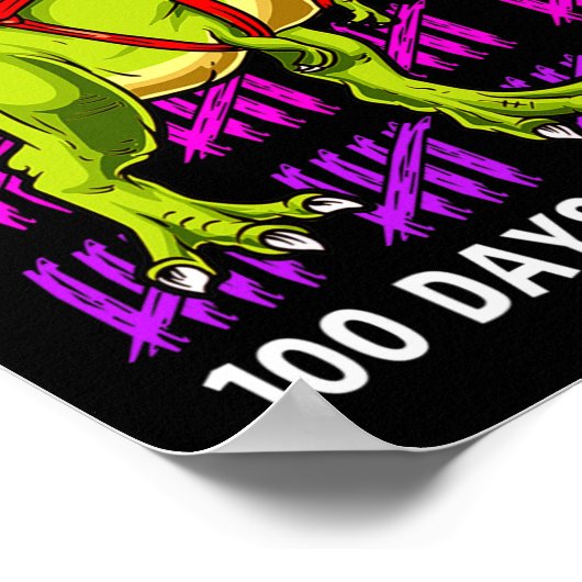 Poster Dinosaure T Rex 100 Jours de Dinosaure T Rex K (Coin)