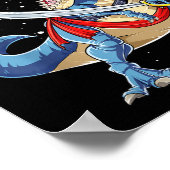 Poster Dinosaure T rex Pirate Jolly Roger Halloween Drôle (Coin)