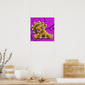 Poster Dinosaure Triceratops (Cuisine)