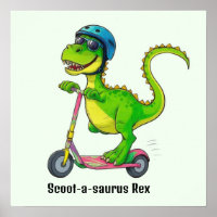 Dinosaure Vert Cool