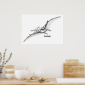 Poster Dinosaure volant (Cuisine)