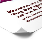 Poster Dinosaures (Coin)