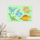 Poster Dinosaures (Cuisine)