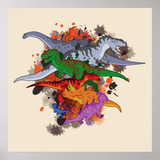 Poster Dinosaures (Devant)