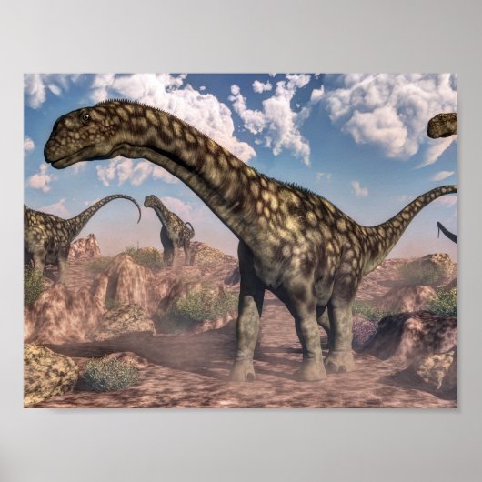 Poster dinosaures argnosaurus (Devant)