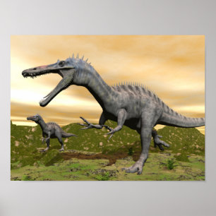 Poster Dinosaures de Suchomimus - 3D rendent