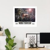 Poster Dinosaures MIXED MARTIAL ART (Bureau à domicile)