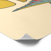 Poster Dinosaures Nom de l'enfant Personnalisé (Coin)