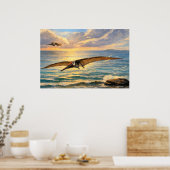 Poster Dinosaures Ptérodactyles Préhistoriques (Cuisine)