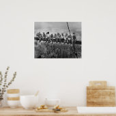 Poster Dinosaures sur un gratte-ciel (Cuisine)