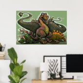 Poster Dinosaurs (Thuiskantoor)