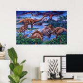 Poster Dinosaurs (Thuiskantoor)