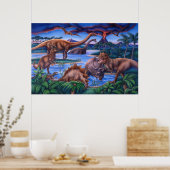 Poster Dinosaurs (Keuken)