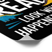 Poster Dinosaurs Didn’t Read Funny Teacher Kids  (Coin)