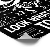 Poster Dinosaurs Didn't Learn Math Funny Math Teacher Stu (Coin)