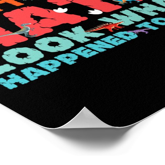 Poster Dinosaurs Didn't Learn Math Funny Mathematics Math (Coin)