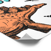 Poster Dinosaurs Stomp Chomp Roar Birthday Party, Any Age (Coin)