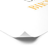 Poster DINOSUAR Anniversaire T Rex, or (Coin)