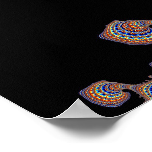 Poster Dinozaur - Art fractal (Coin)