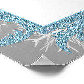 Poster d'inscription Bat mitzvah 24x30 Winter Wond (Coin)