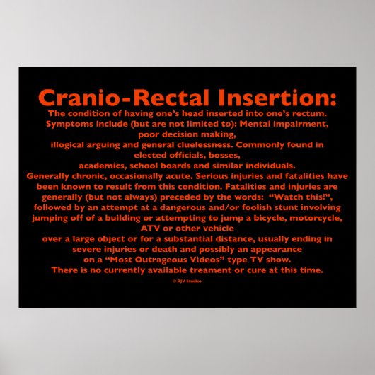 Poster d'insertion cranio-rectal (Devant)