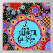 Poster d'Inspirivity Citation Florale Gaie (Devant)