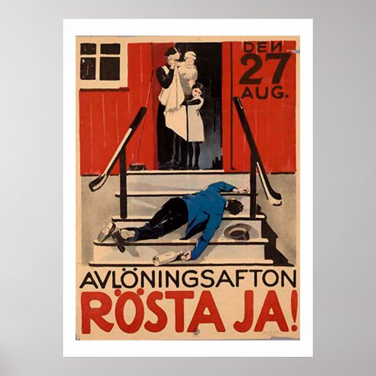 Poster d'interdiction de la Pologne vintage 1922 (Devant)