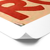 Poster d'interdiction de la Pologne vintage 1922 (Coin)