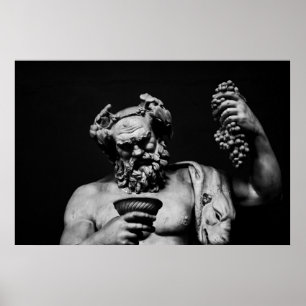 Poster Dionysus avec gobelet