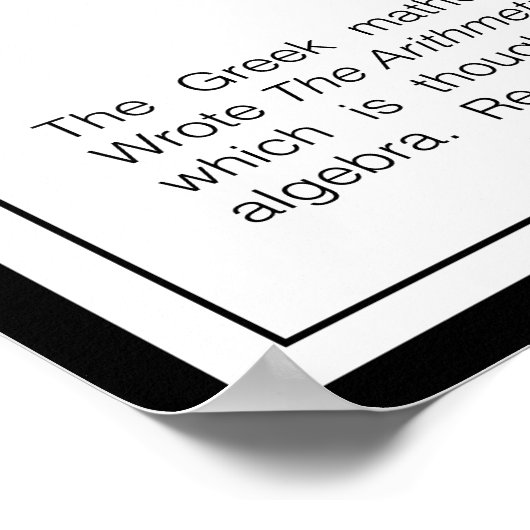 Poster Diophantus (Coin)