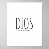 Poster Dios es amor, verset de la Bible en espagnol (Devant)