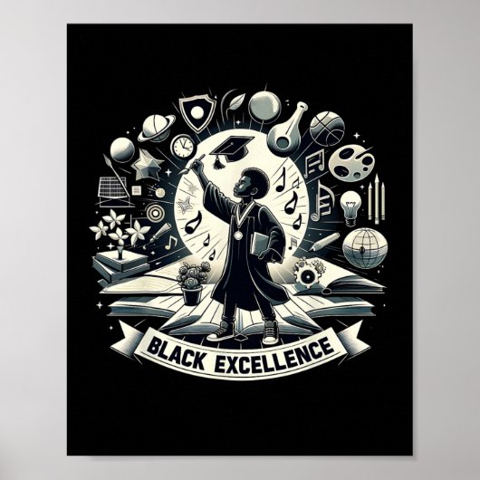 Poster Diplômation d'Excellence Noire Mois de l'Histoire (Devant)