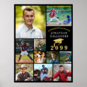 Poster Diplôme 10 Collage de photos Félicats Black Gold (Devant)