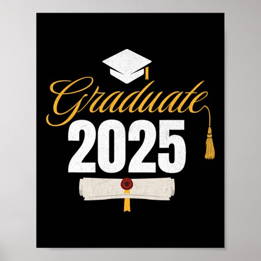 Poster Diplômé 2025 Pour Cl De 2025 Diplôme 1 (Devant)