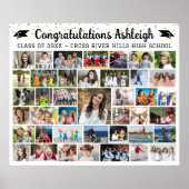 Poster Diplôme 41 Collage photo Confetti Couleur personna (Devant)