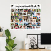 Poster Diplôme 41 Collage photo Confetti Couleur personna (Bureau à domicile)