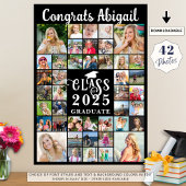 Poster Diplôme 42 Collage de photos Script Classe Année