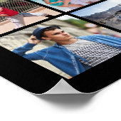 Poster Diplôme 55 Collage de photos Personnalisé (Coin)