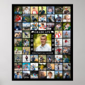 Poster Diplôme 55 Collage de photos Personnalisé (Devant)